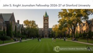 John S. Knight Journalism Fellowship 2026–27 at Stanford University — Now Open!