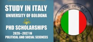 Study in Italy: University of Bologna PhD Scholarships 2026–2027 in Political and Social Sciences