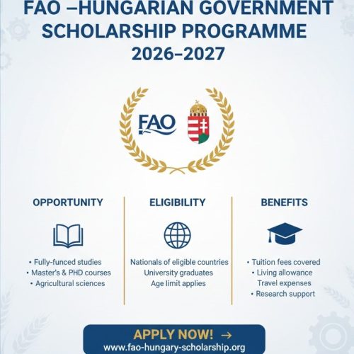 FAO–Hungarian Government Scholarship Programme 2026–2027
