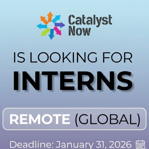 Internship Opportunity: Join Catalyst Now as a Regional Coordination Intern (Remote, Global)