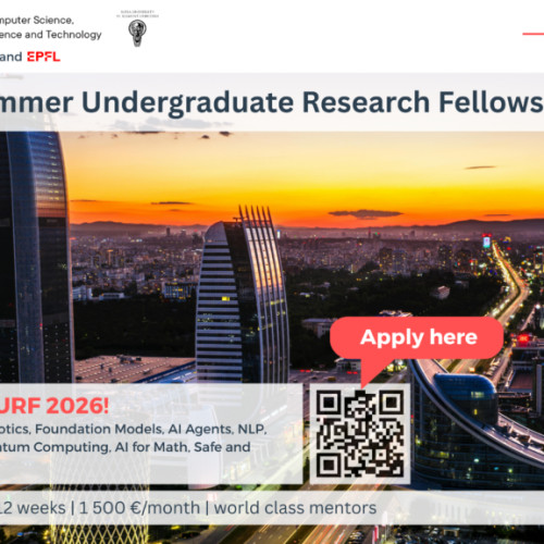 Summer Undergraduate Research Fellowship (SURF) 2026
