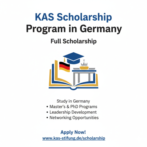 KAS Scholarship Program in Germany 2026 (Fully Funded Master’s & PhD)