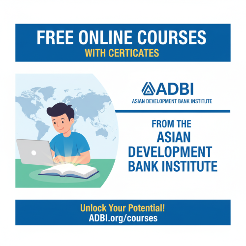 Free Online Courses with Certificates from the Asian Development Bank Institute (ADBI)
