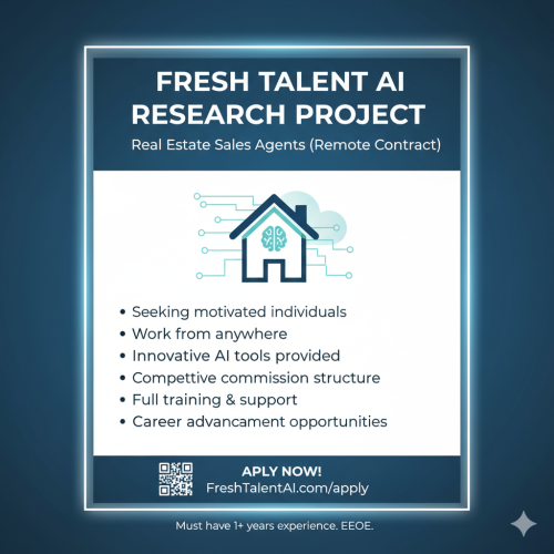 Real Estate Sales Agents (Remote Contract) – FreshTalent AI Research Project